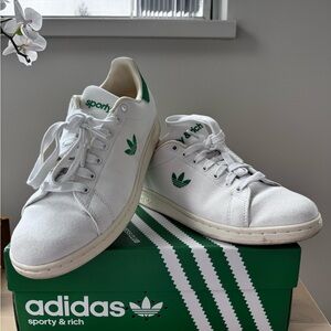 Sporty & Rich Adidas Canvas Stan Smith Sneakers (6.5 U.S)